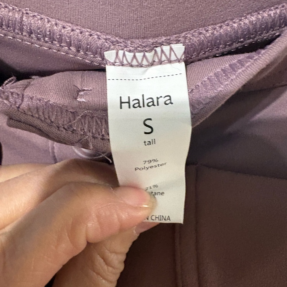 HALARA Wide Leg tall High-Waist Pants in Mauve - Picture 3 of 3